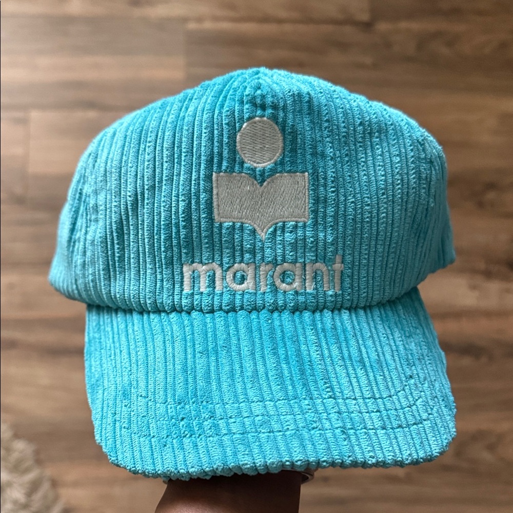Isabel Marant Turquoise Corduroy Hat
